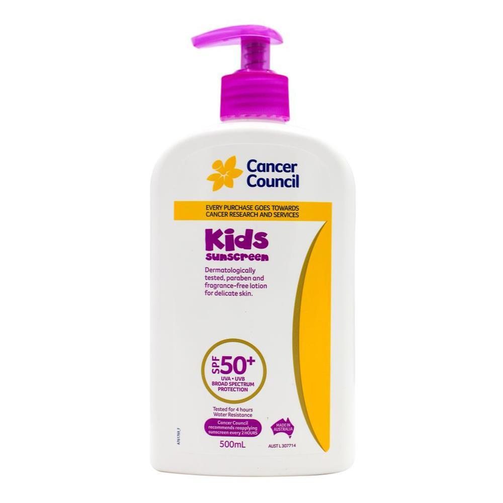 Cancer Council 500ml Kids Sunscreen SPF50+ Childrens Body Lotion Pump Bottle (2 Pack) — image 2