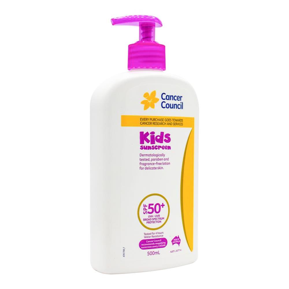 Cancer Council 500ml Kids Sunscreen SPF50+ Childrens Body Lotion Pump Bottle — image 2