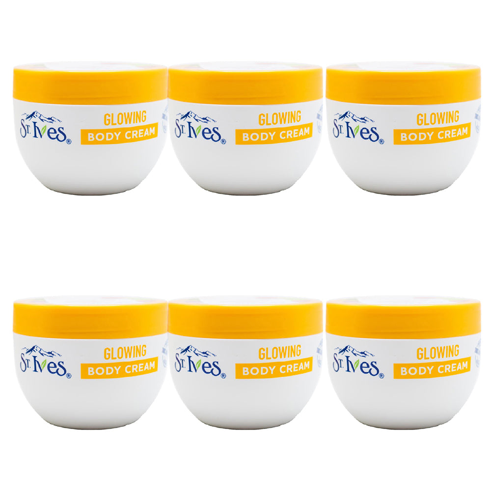 ST Ives 300ml Body Cream Glowing Apricot Moisturising Hydrating Skin Care (6 Pack)