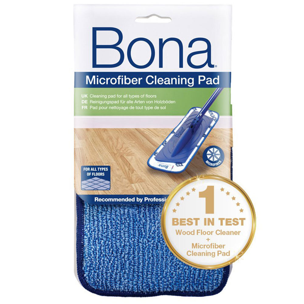 Bona Microfibre Cleaning Pad for Mop Floor Cleaning Washable/Reusable (2 Pack) — image 2
