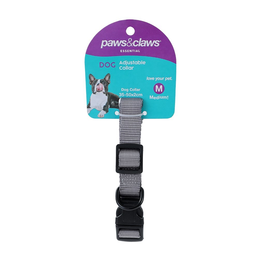 Paws and Claws Paws & Claws Essentials Adjustable Pet Medium Dog Secure Neck Collar Assorted — image 4