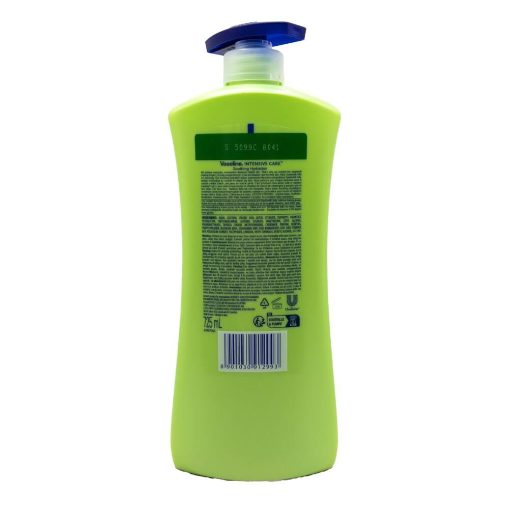 Vaseline 725mL Intensive Care Body Lotion Soothing Hydration w/Aloe Vera — image 2