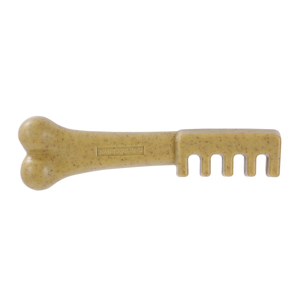 Paws and Claws 18.5cm Boobone Bamboo Toothbrush/Chew Toy Peanut Butter Pet/Dog (3 Pack) — image 4