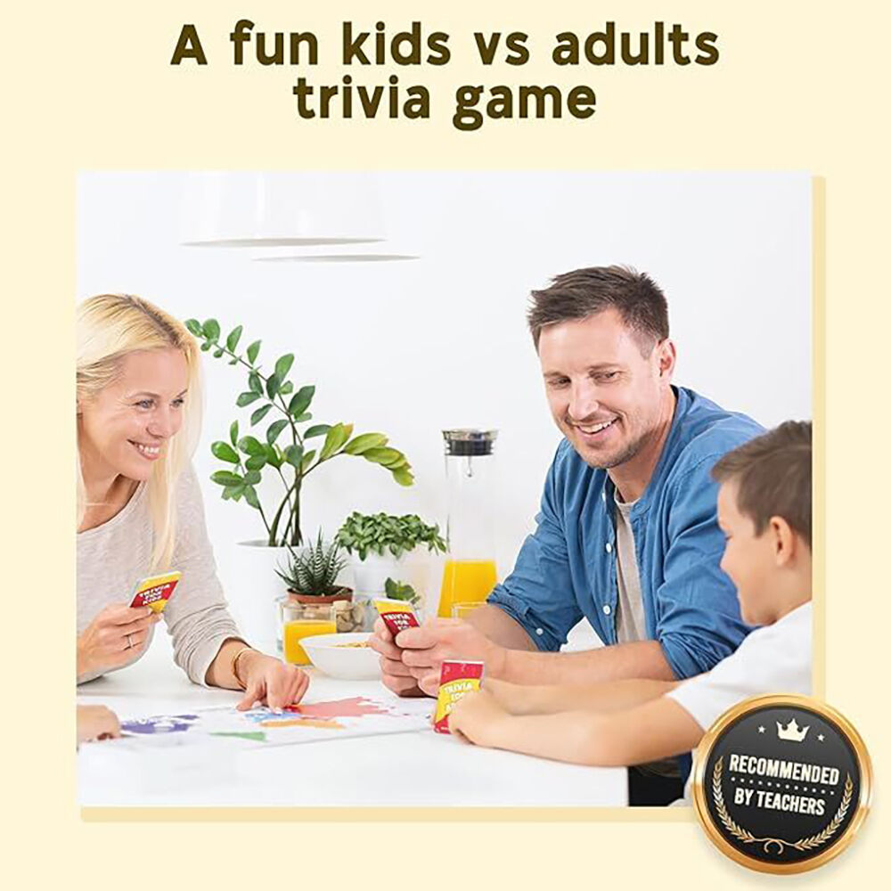 Moose Games Who Knows More, Kids or Adults? Educational Party Card Game — image 3
