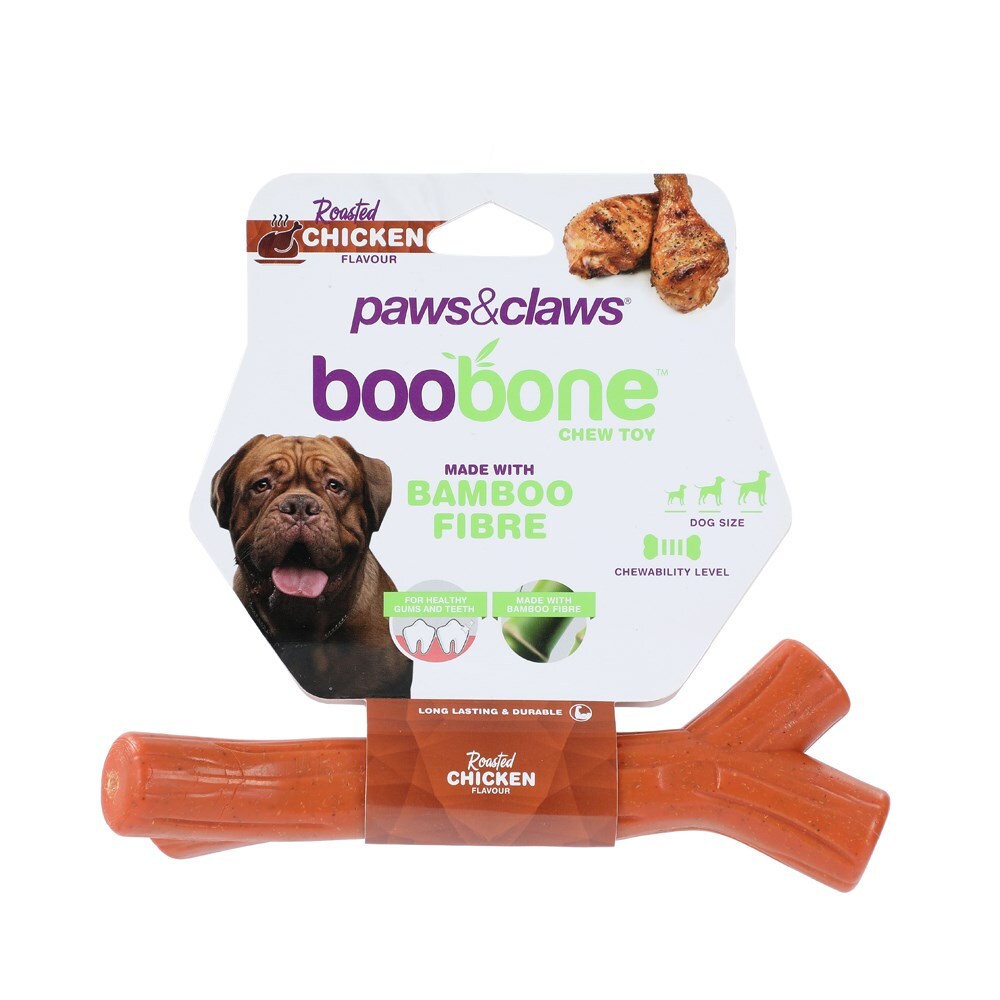 Paws and Claws BooBone Branch Chew Toy Aussie BBQ/Peanut Butter/Roast Chicken (3 Pack) — image 6