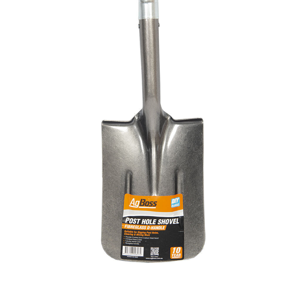 Agboss Orange and Black Multi Purpose Post Hole Shovel With D Handle — image 2