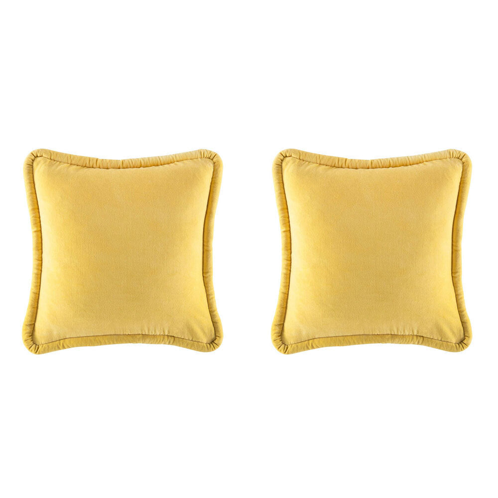 Kas Australia Pascale Filled Cushion/Pillow Home Decor Sqr 50x50cm Pineapple (2 Pack)