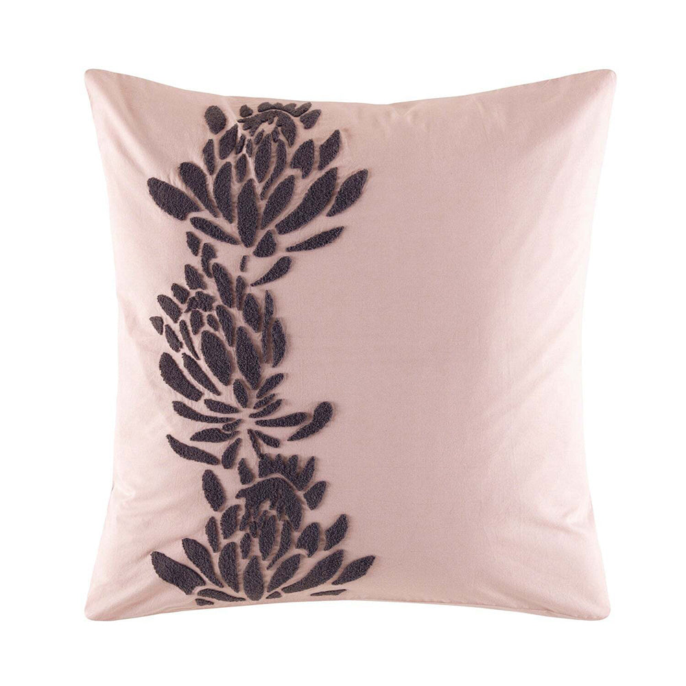 Kas Australia Dalby Euro Throw Pillowcase/Cushion Cover Square 65x65cm Blush