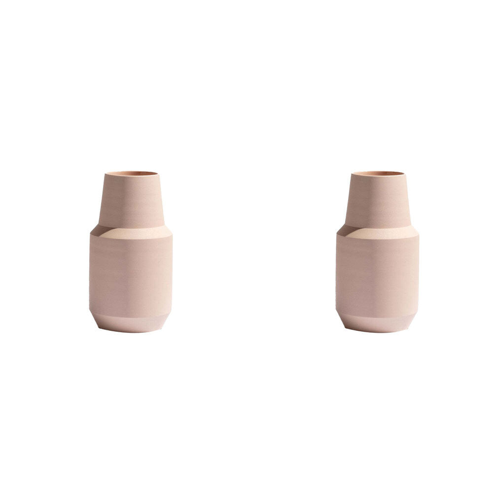 Ben David Orion Flower Vase Medium Blush Tabletop Decorative Home Decor (2 Pack)