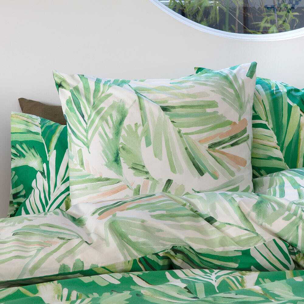 Kas Australia Oliana Euro Throw Pillowcase/Cushion Cover Square 65x65cm Green — image 3