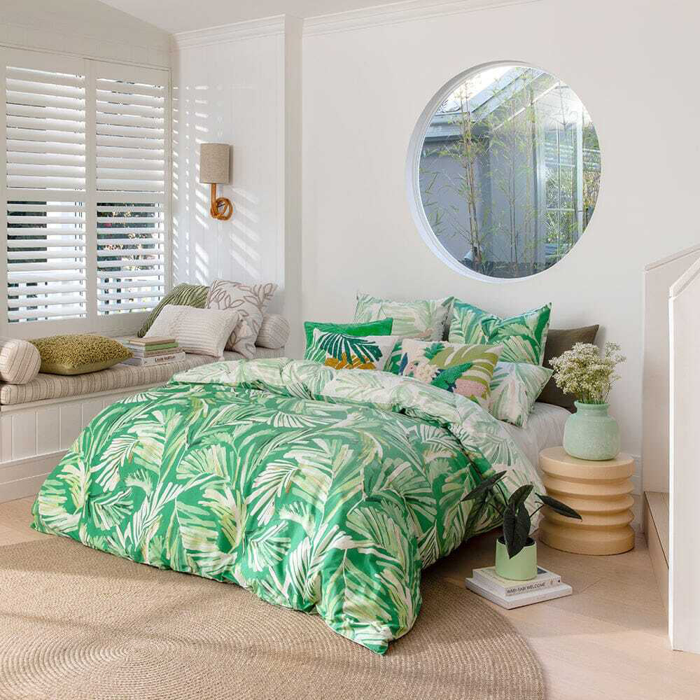 Kas Australia Oliana Euro Throw Pillowcase/Cushion Cover Square 65x65cm Green — image 5
