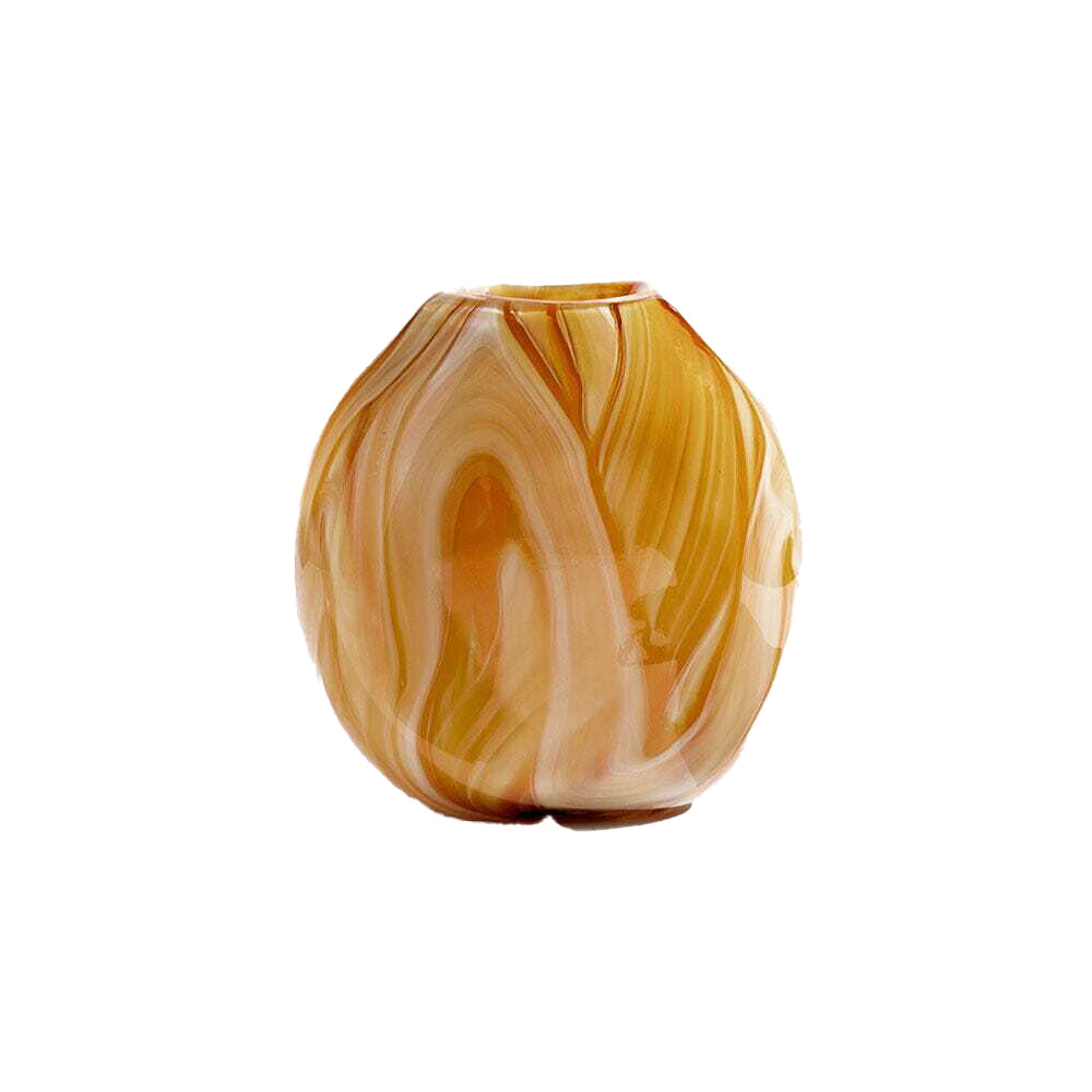 Ben David Malibu Flower Vase Round Honey Decorative Display Home/Lounge Decor