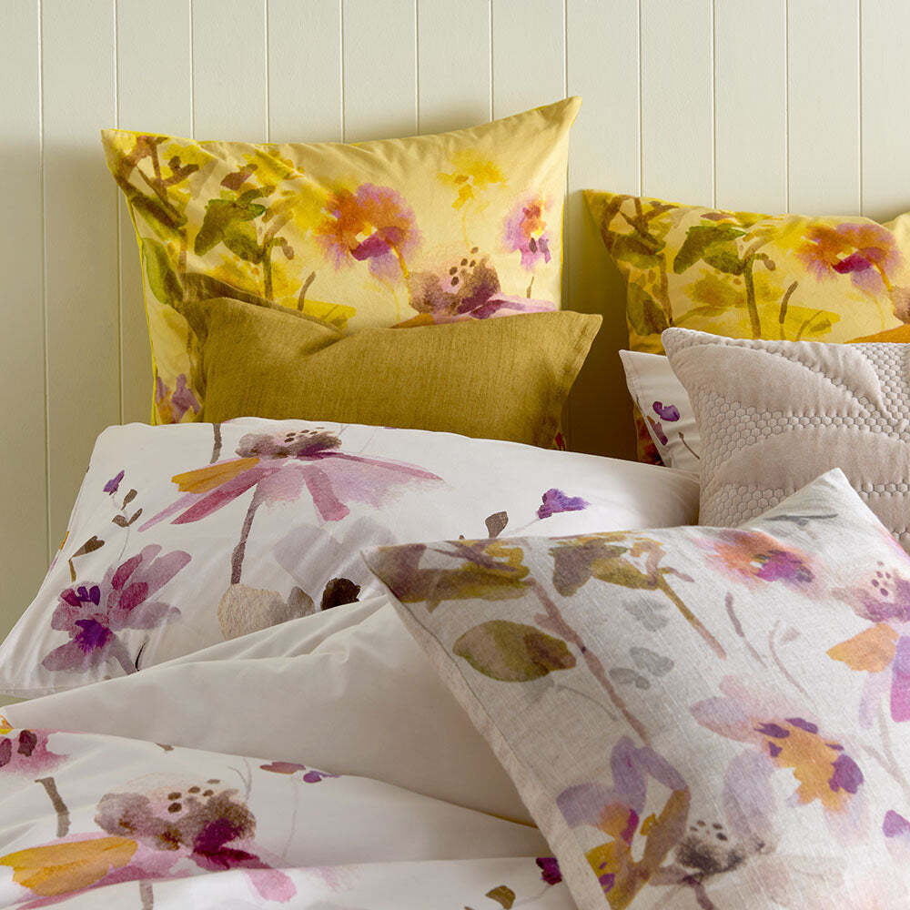 Kas Australia Eve Bed Quilt Cover Set w/ 2x Pillowcases Multicoloured — image 4