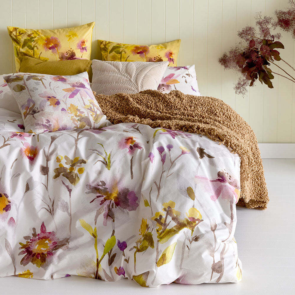 Kas Australia Eve Bed Quilt Cover Set w/ 2x Pillowcases Multicoloured — image 6