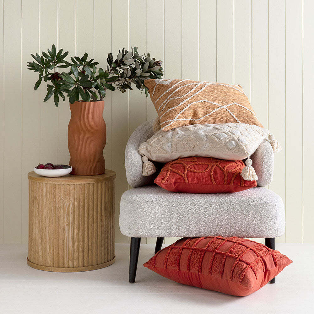 Kas Australia Hampstead Filled Cushion/Pillow Home Decor Sqr 50x50cm Natural — image 5