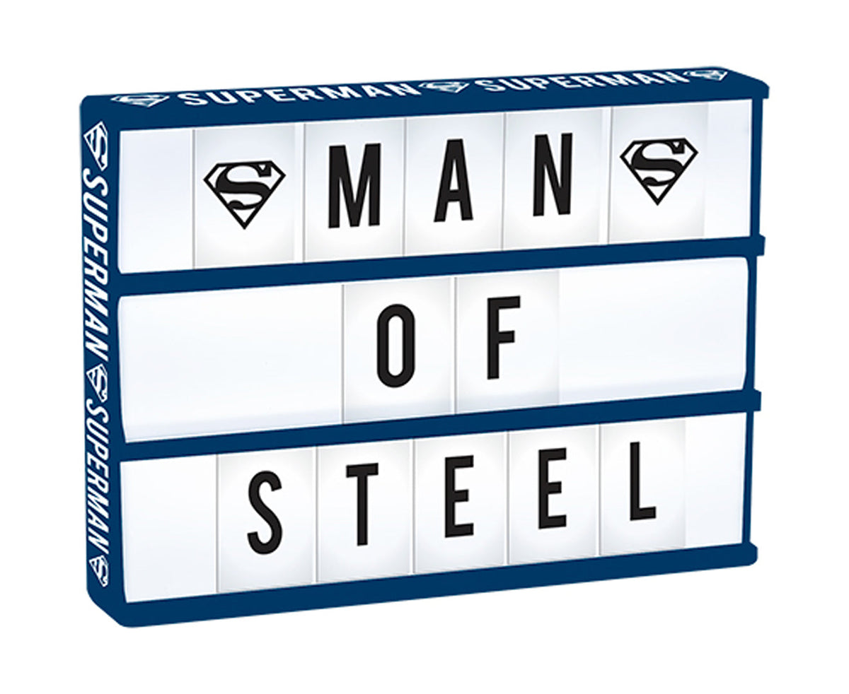 DC Comics Superman Light Up Box w/Letters Decoration Message Board Home Decor (2 Pack) — image 2
