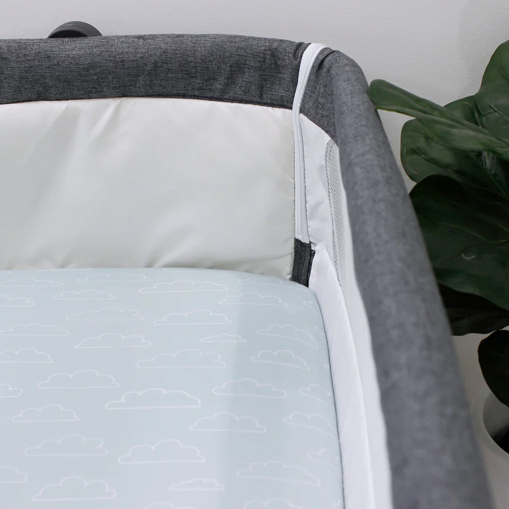 Bubba Blue 55x84cm Nordic Jersey Co-Sleeper Fitted Sheet Baby 0-12m Sky/Mint (2 Pack) — image 3