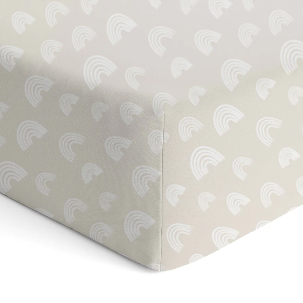 Bubba Blue Nordic 77x135cm Jersey Cot Fitted Sheet Baby 0-12m Grey/Sand (2 Pack) — image 4
