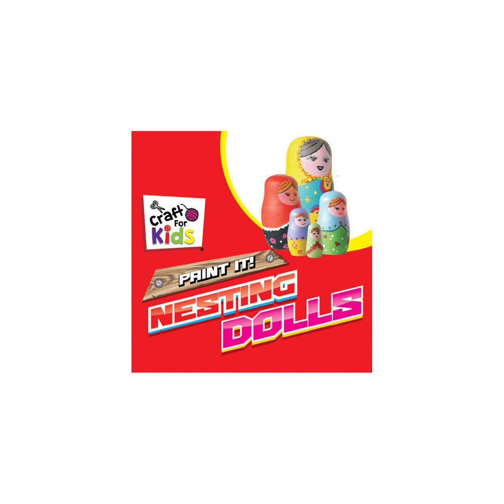 Craft for Kids Paint Your Own Wooden Nesting Dolls 5y+ (2 Pack) — image 6