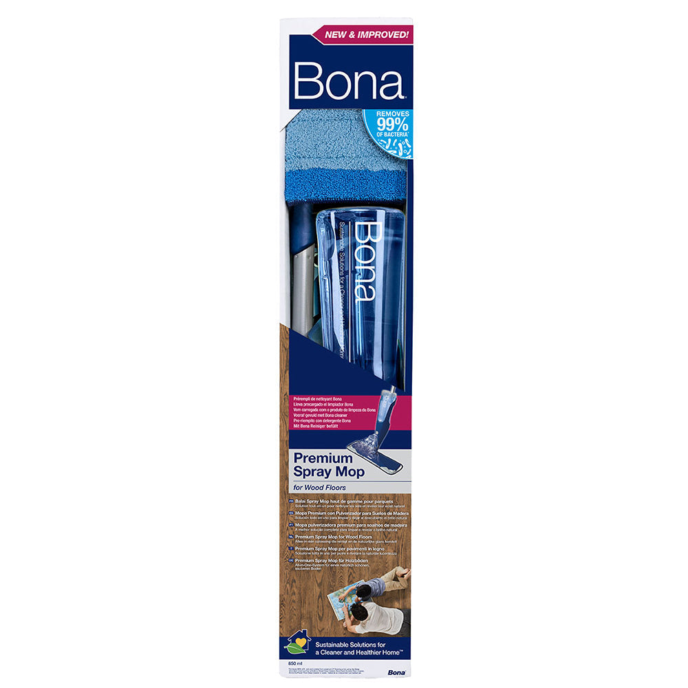 Bona Spray Mop w/ Microfibre Pad/850ml Wood Floor Cleaner Cartridge/2.5L Refill — image 6