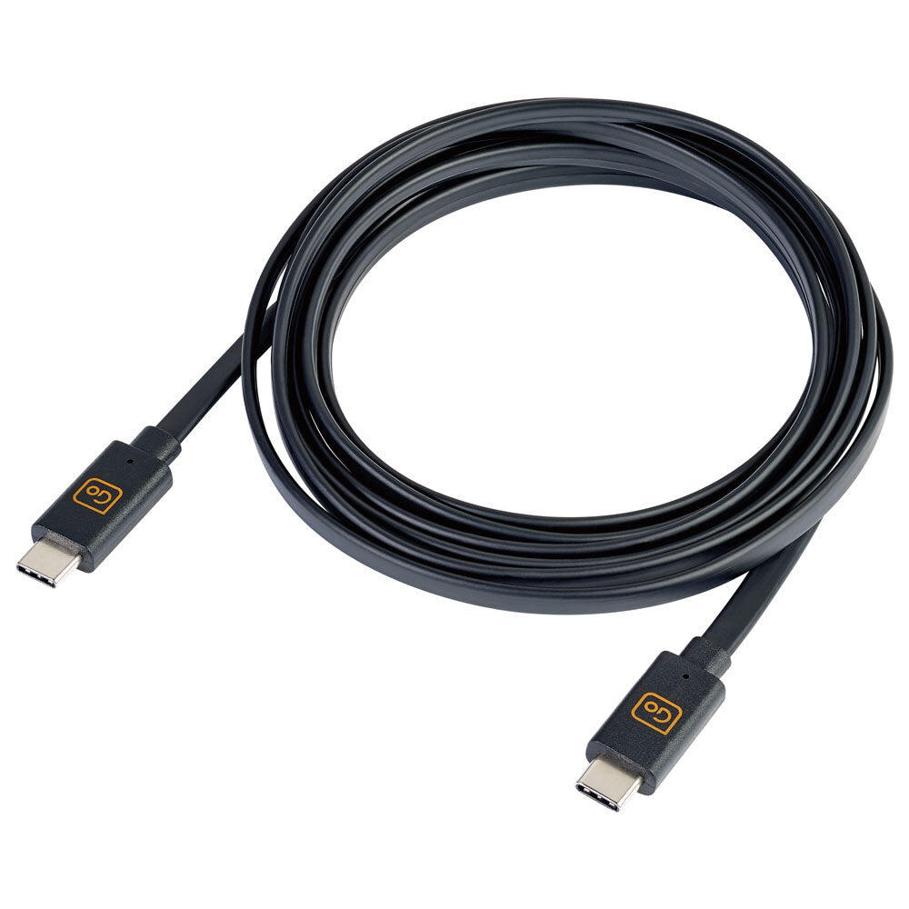 GO Travel Dual USB-C Data Sync Cable/Connector for Smartphones/Samsung Black (2 Pack) — image 3