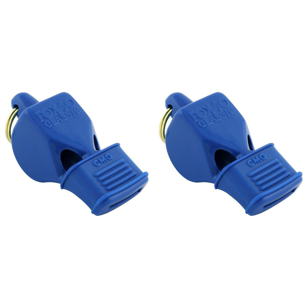 Fox 40 Summit Classic CMG Whistle Coaching/Training Sports Accessory BLU (2 Pack)