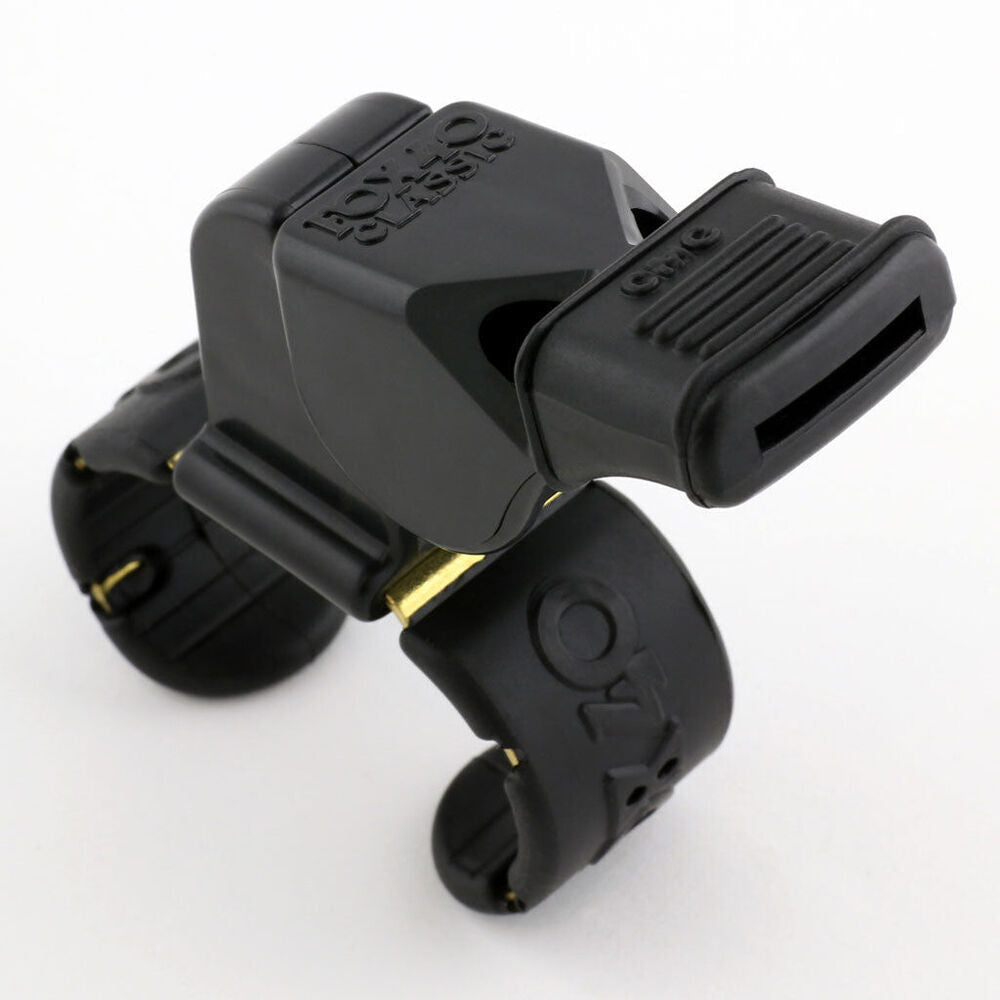 Fox 40 Summit Classic CMG Whistle Coach/Sports Accessory w/ Fingergrip Black (2 Pack) — image 4