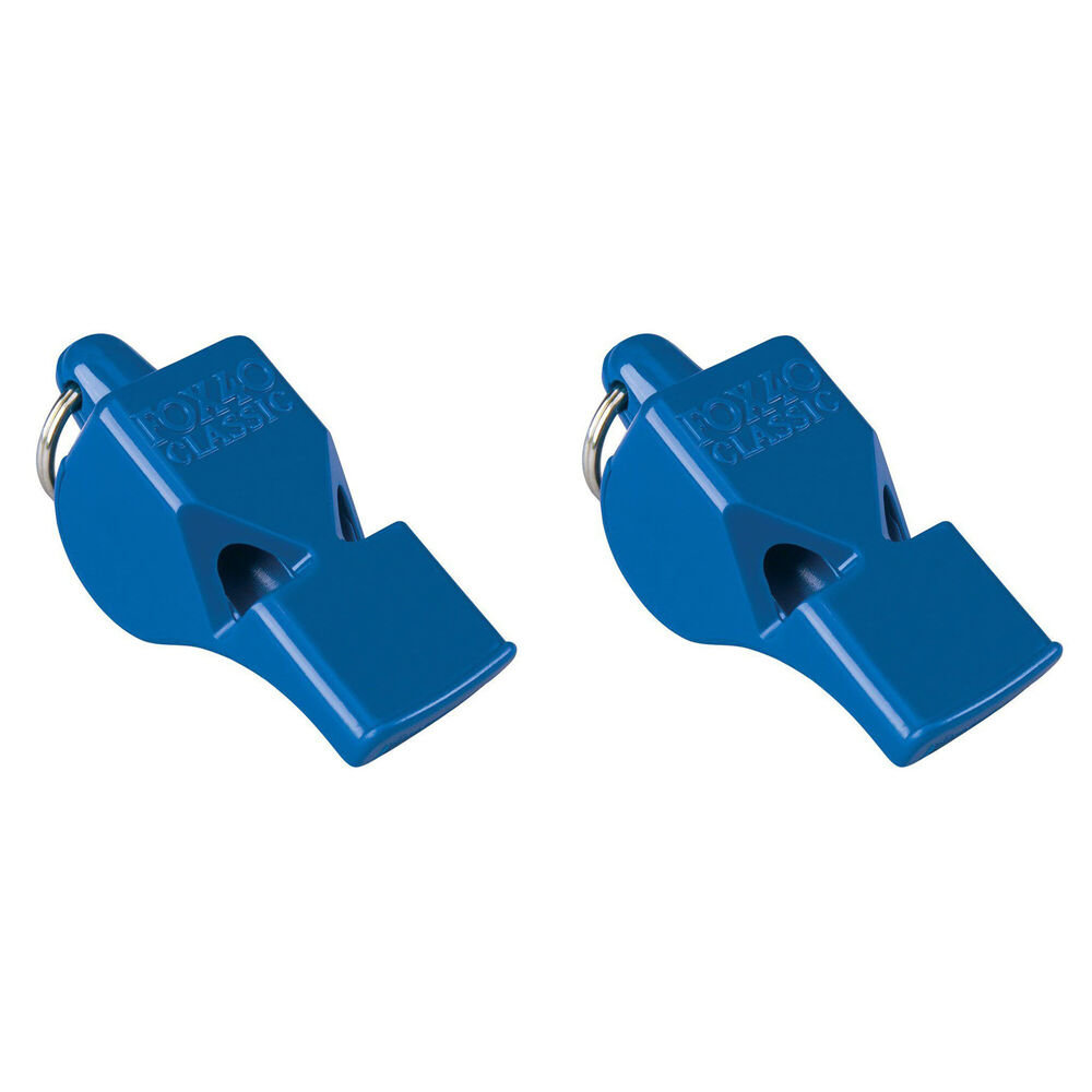Fox 40 Summit Classic Whistle Coaching/Training Sports Accessory Blue (2 Pack)