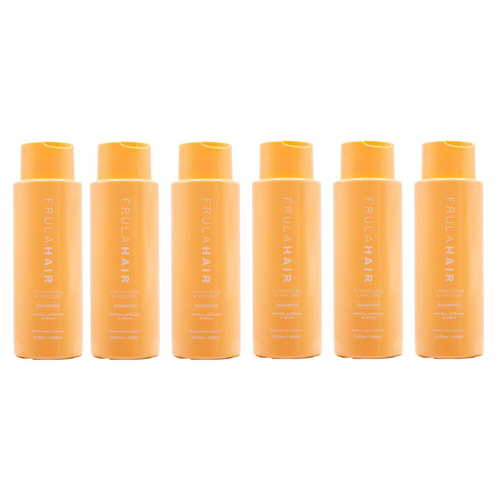Frula Skin Hair Thickening And Volume Shampoo 400ml Nourishing/Hydrating (6 Pack)