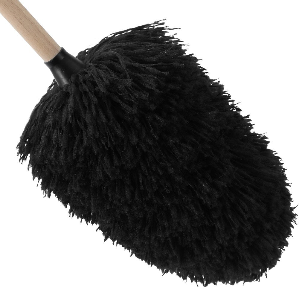 White Glove 54cm Eco Beech Wood Microfibre Duster Surface Cleaner Reuse BLK (3 Pack) — image 5