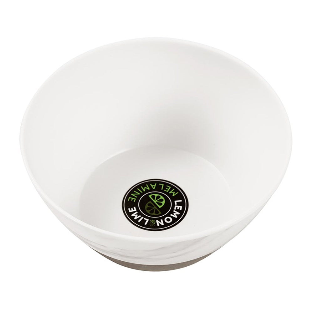 Lemon and Lime Lemon & Lime 15cm Melamine Food Dine Serving Salad Bowl/Container Endwood Marble — image 2
