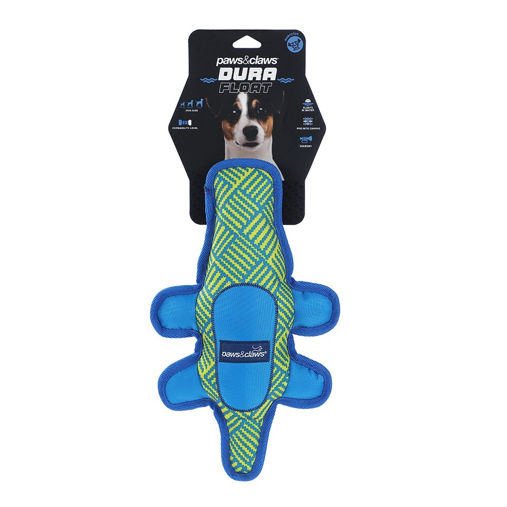 Paws and Claws 35x18x8cm Lightweight Dura Alligator Dog/Pet Canvas Play Toy (2 Pack) — image 2