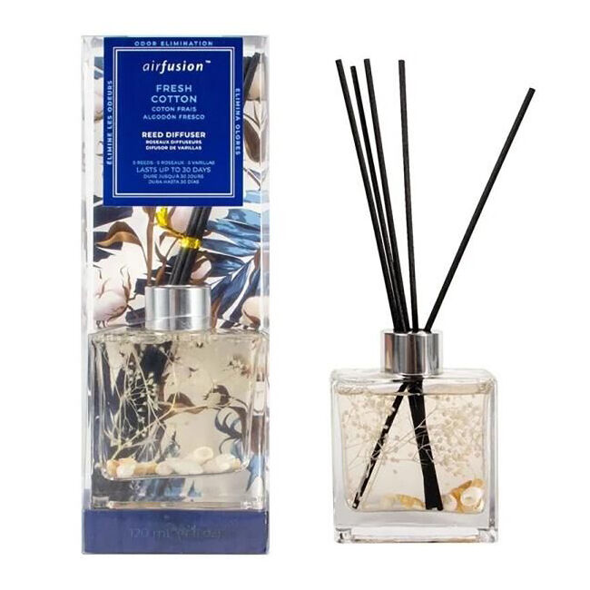 Air Fusion Glass Reed Diffuser Set 120ml Assorted Home Room Freshener Fragrance — image 2