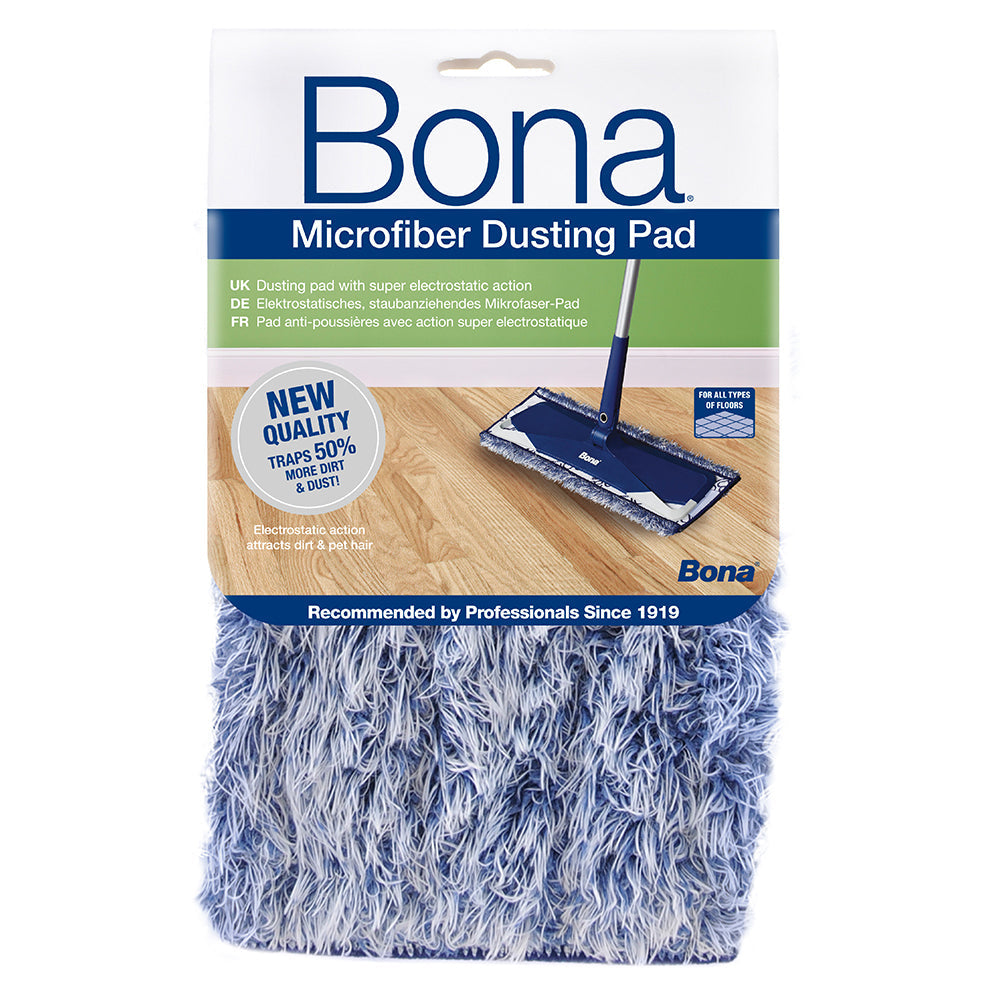 Bona Microfibre Dusting Pad for Floor Mop Cleaning/Dust Washable/Reusable (4 Pack) — image 2