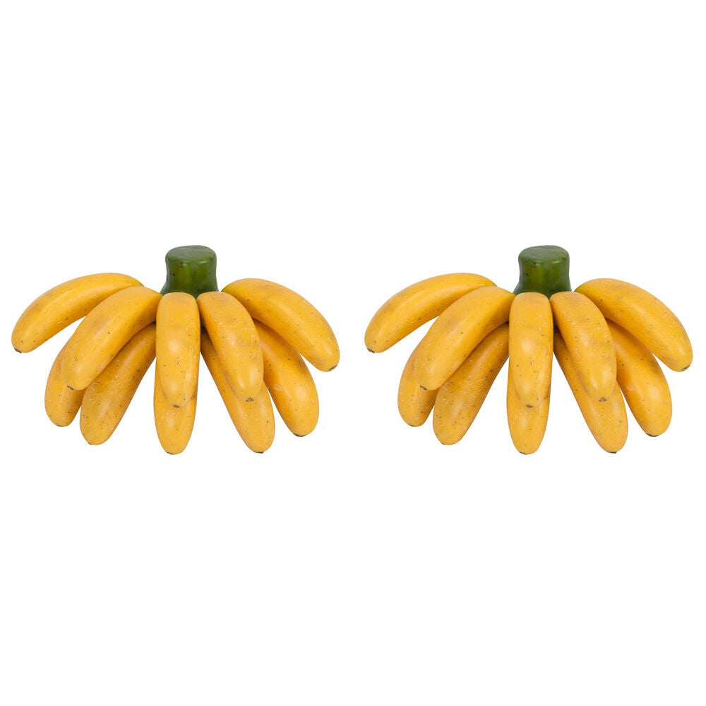 Annabel Trends Banana Bunch 20x16cm Home/Kitchen/Tabletop Fruit Decor Yellow (2 Pack)