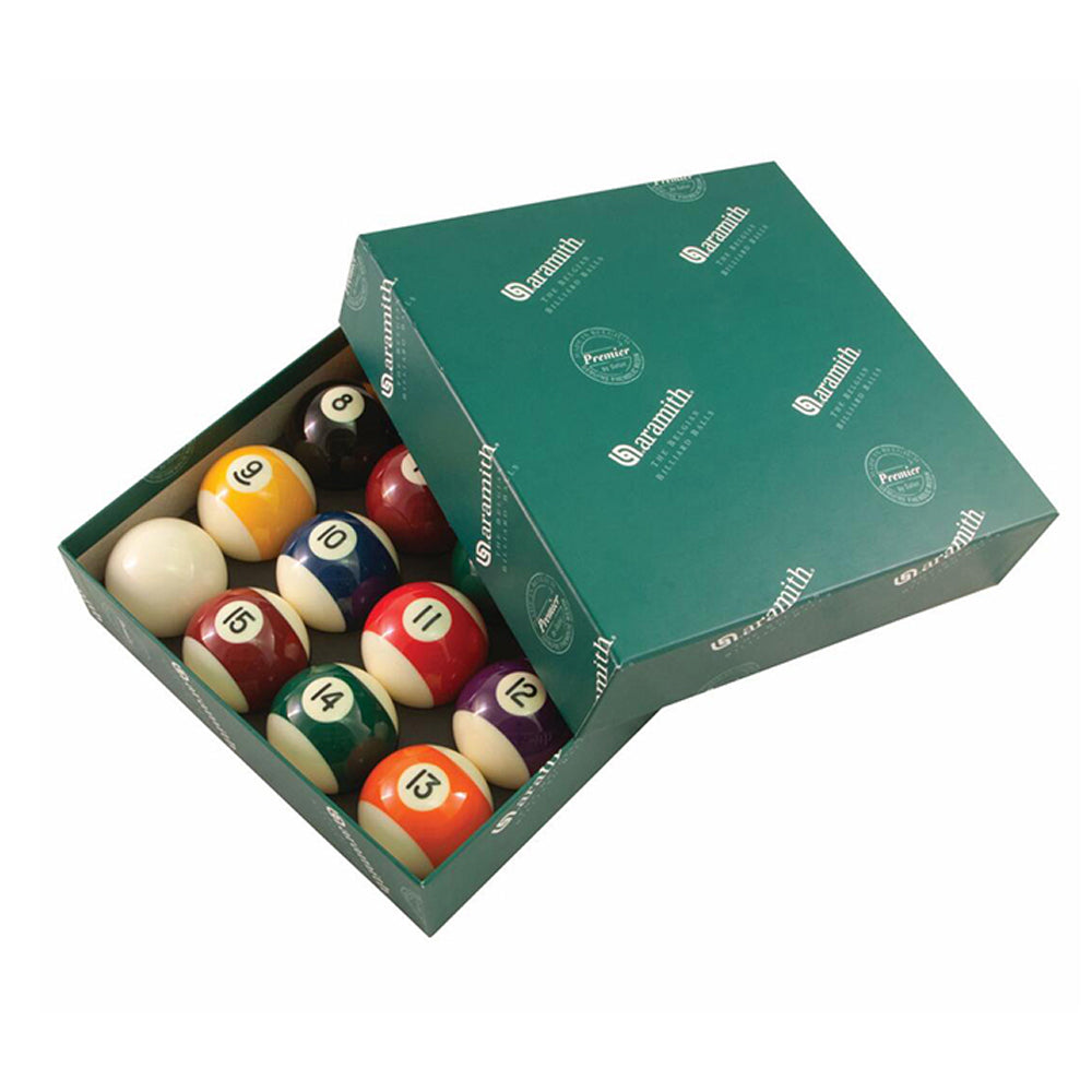 Aramith Arasmith Sports Premier Pool Balls 2" Set Numbered Set 1-15 Multicoloured