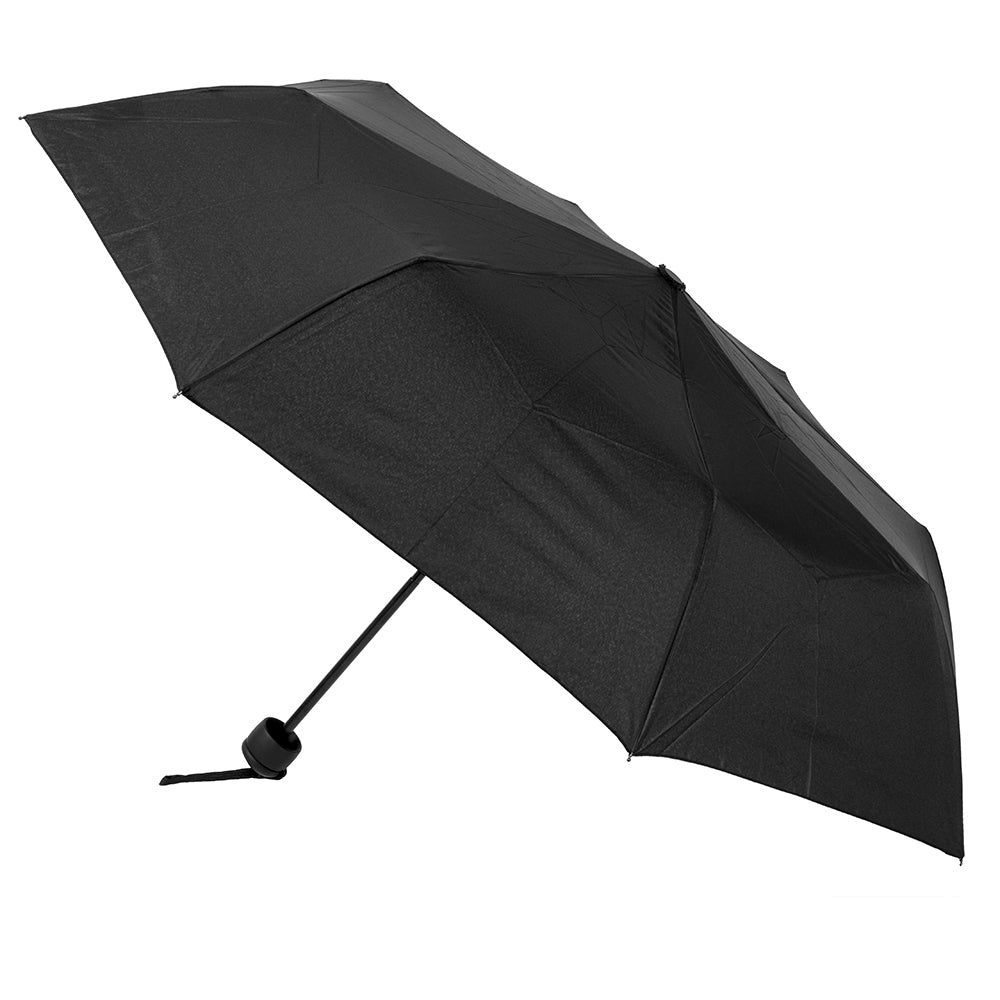 Clifton UPF50+ Manual Folding Wind Resistant Umbrella UV Sun Shade Black