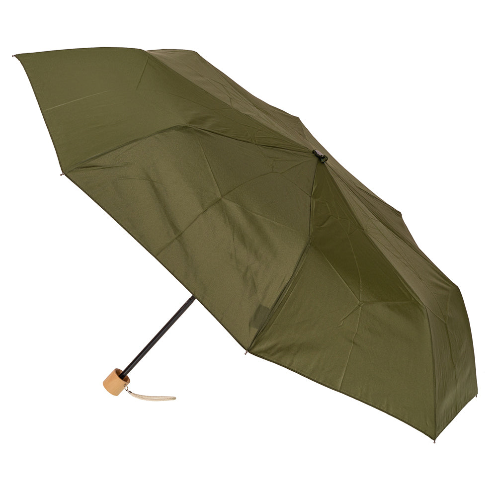 Clifton UPF50+ rPET Womens Folding Windproof Mini Maxi Umbrella Dark Green