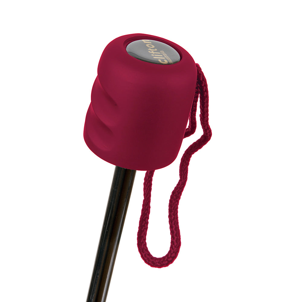 Clifton UPF50+ Mini Maxi Folding Umbrella - Burgundy Red — image 2