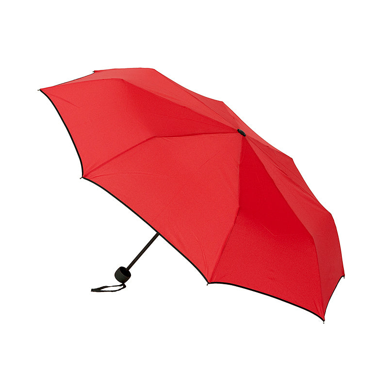 Clifton Women's Folding 97cm Piped Edge Mini Maxi Umbrella UV Shade/Cover Red