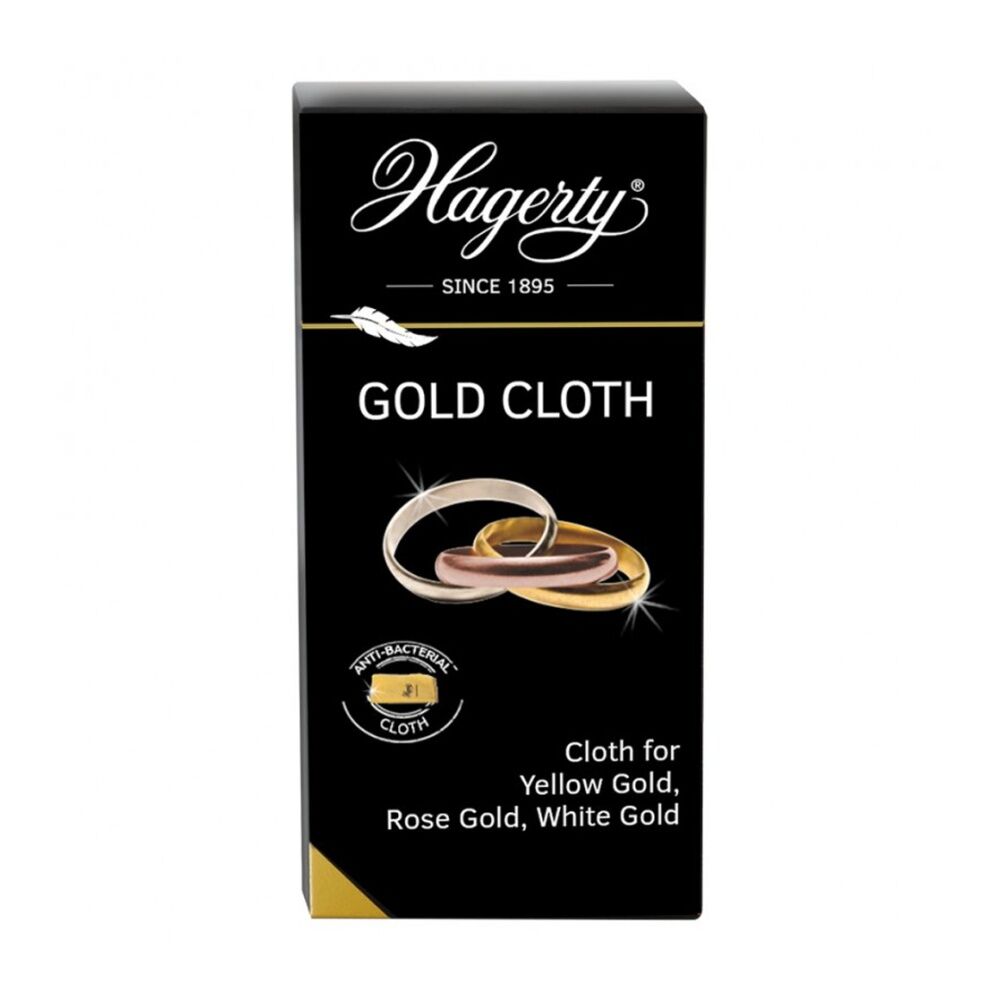 Hagerty Cleaning Products Hagerty Yellow/White/Rose Gold Jewellery Cleaning Cloth Scratch Free 30x36cm