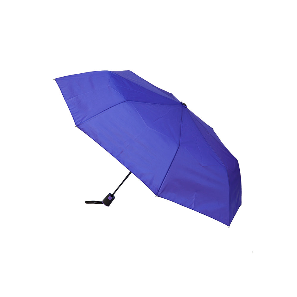 Clifton UPF50+ Auto Open Womens Fashion Folding Wind Resistant Umbrella — Purple