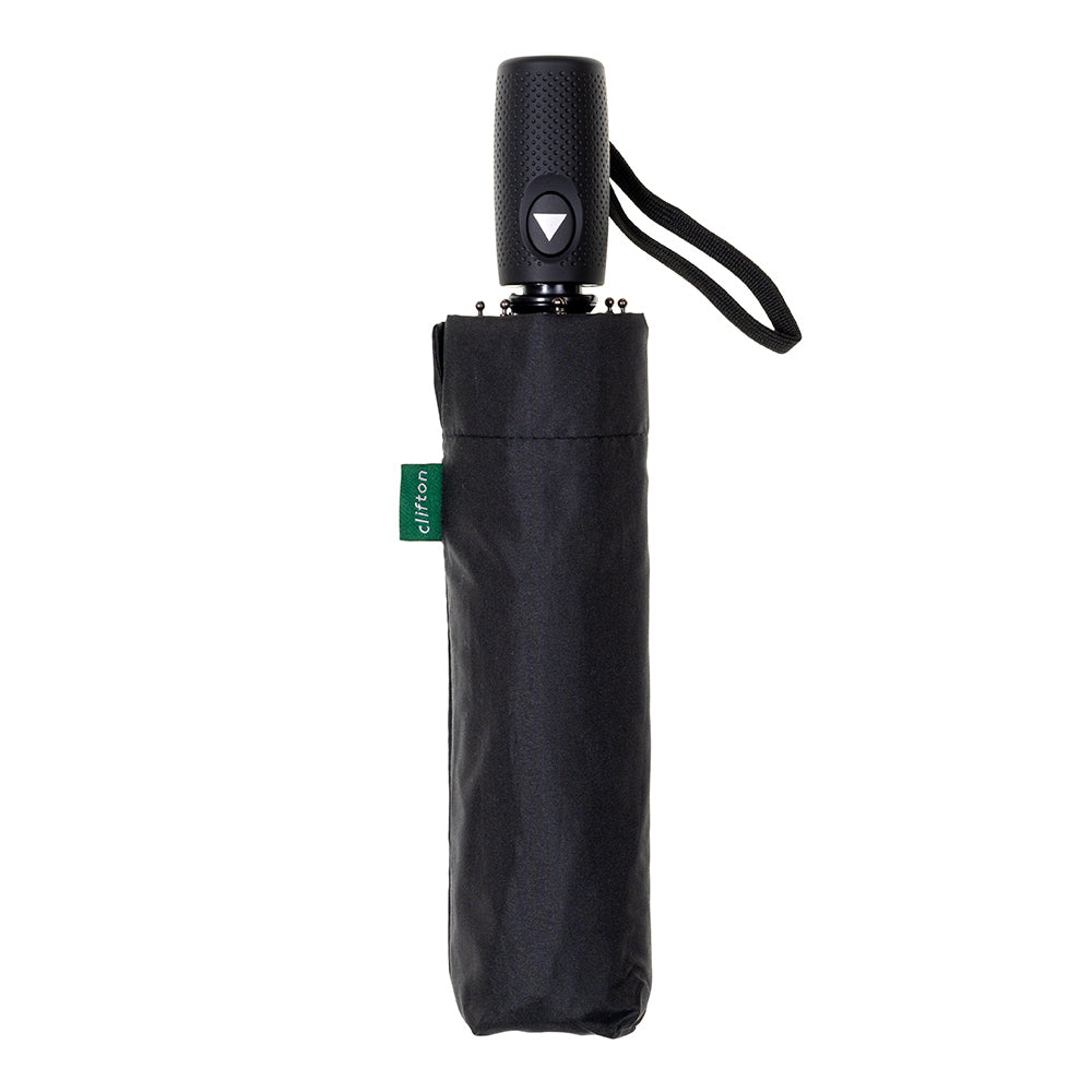 Clifton Women's Folding 100cm Auto Open Wind Resistant Umbrella UV Shade Black — image 2