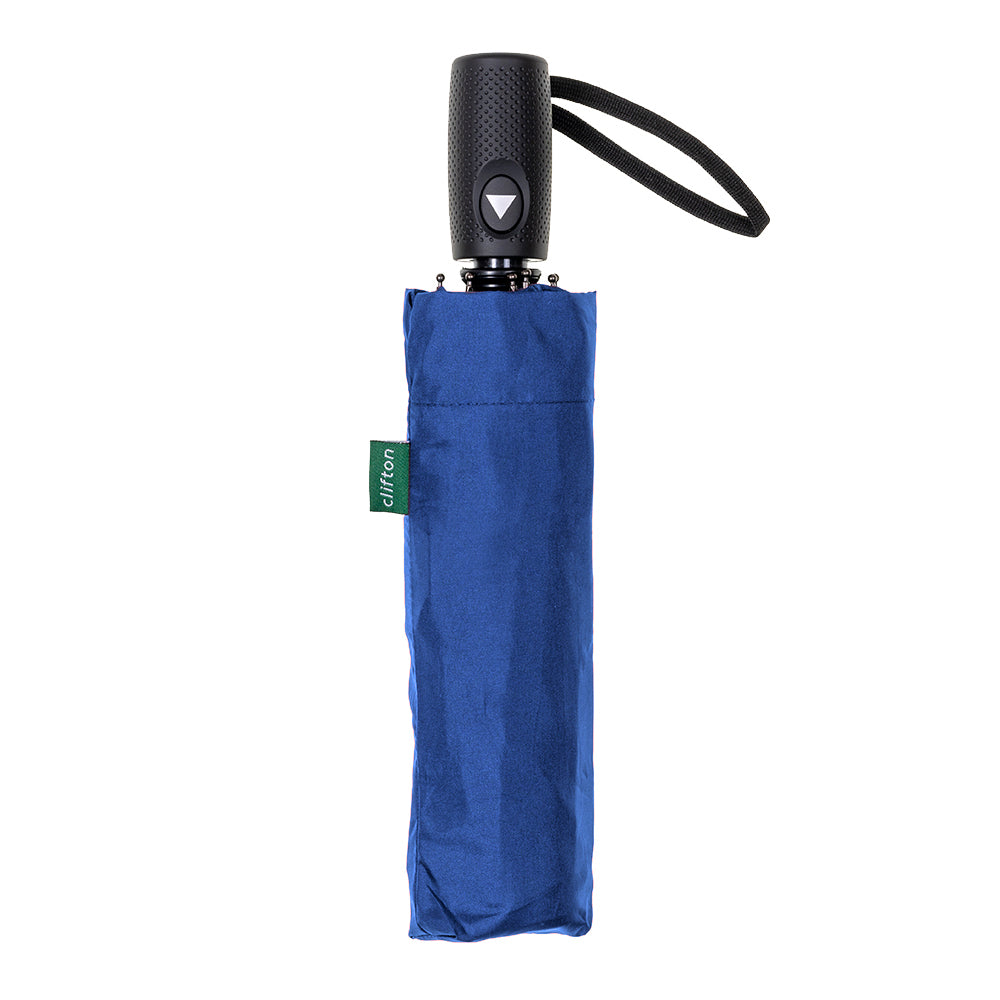 Clifton UPF50+ Auto Open Smooth Womens Folding Windproof Umbrella Royal Blue — image 4