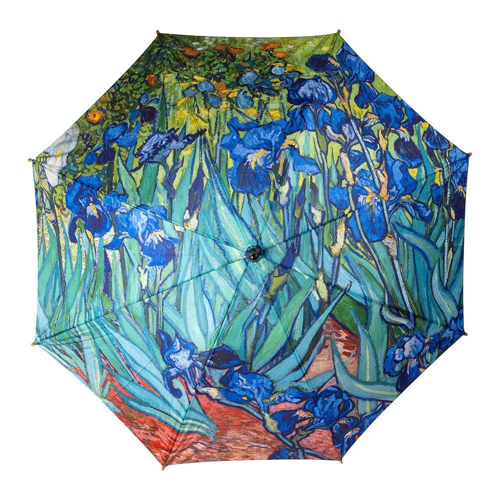 Clifton Women's Walking 103cm Wood Handle Windproof Umbrella Sun Shade Iris