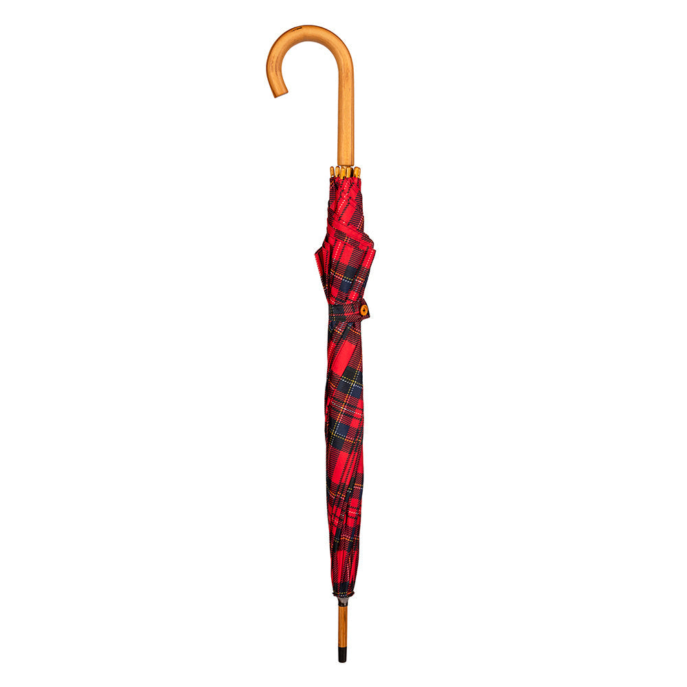 Clifton Women Walking 103cm Wood Handle Windproof Umbrella Royal Stewart Tartan — image 2