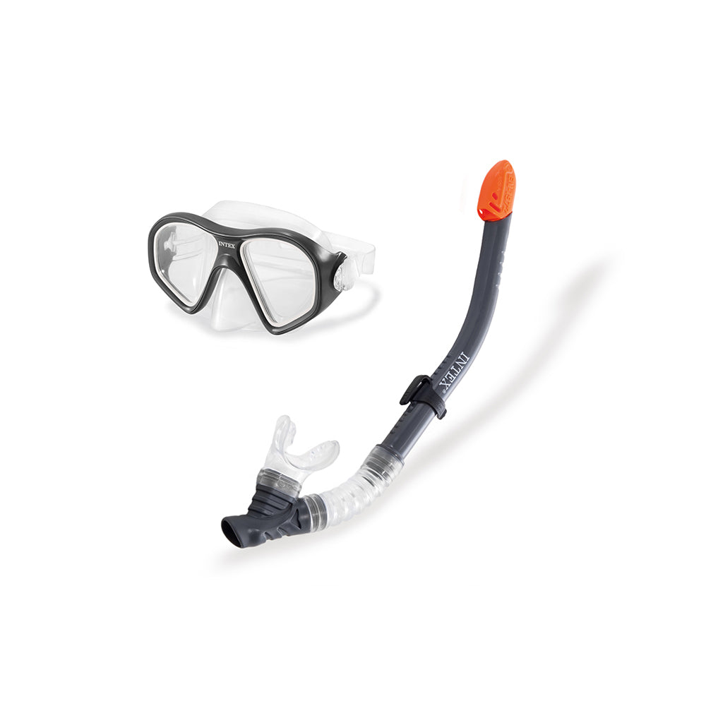 Intex Aqua Flow Sport Reef Rider Swim Set Double Window Mask Snorkel
