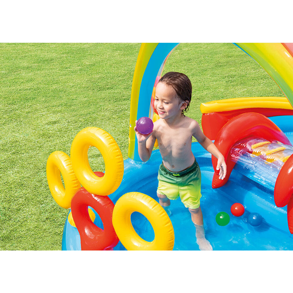 Intex Rainbow Ring 2.97m Play Centre Inflatable Swimming Pool Outdoor Kids 3y+ — image 4