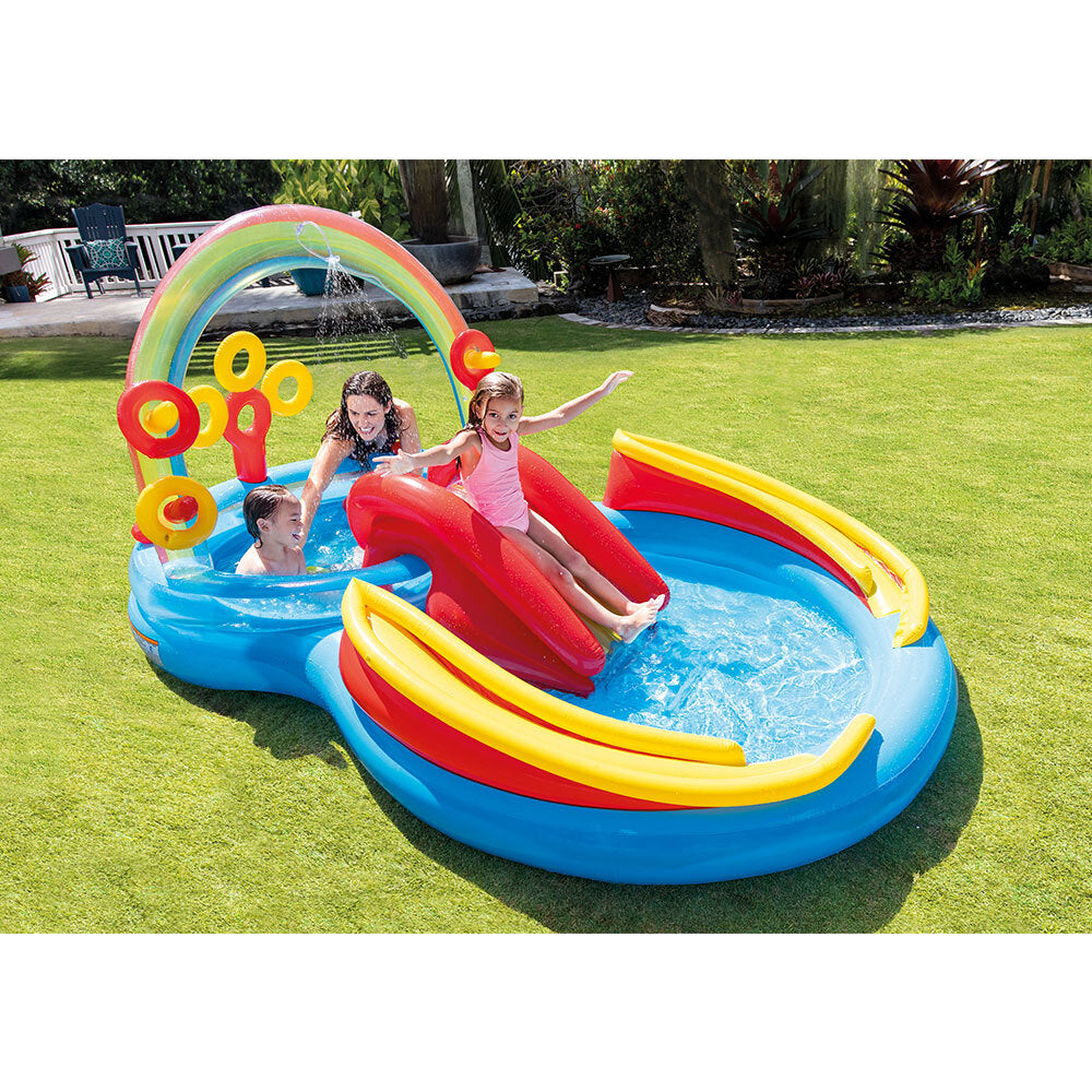 Intex Rainbow Ring 2.97m Play Centre Inflatable Swimming Pool Outdoor Kids 3y+ — image 6