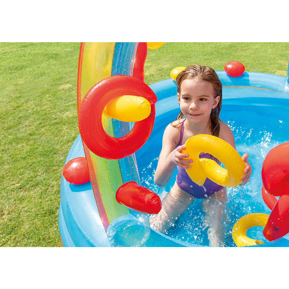 Intex Rainbow Ring 2.97m Play Centre Inflatable Swimming Pool Outdoor Kids 3y+ — image 5